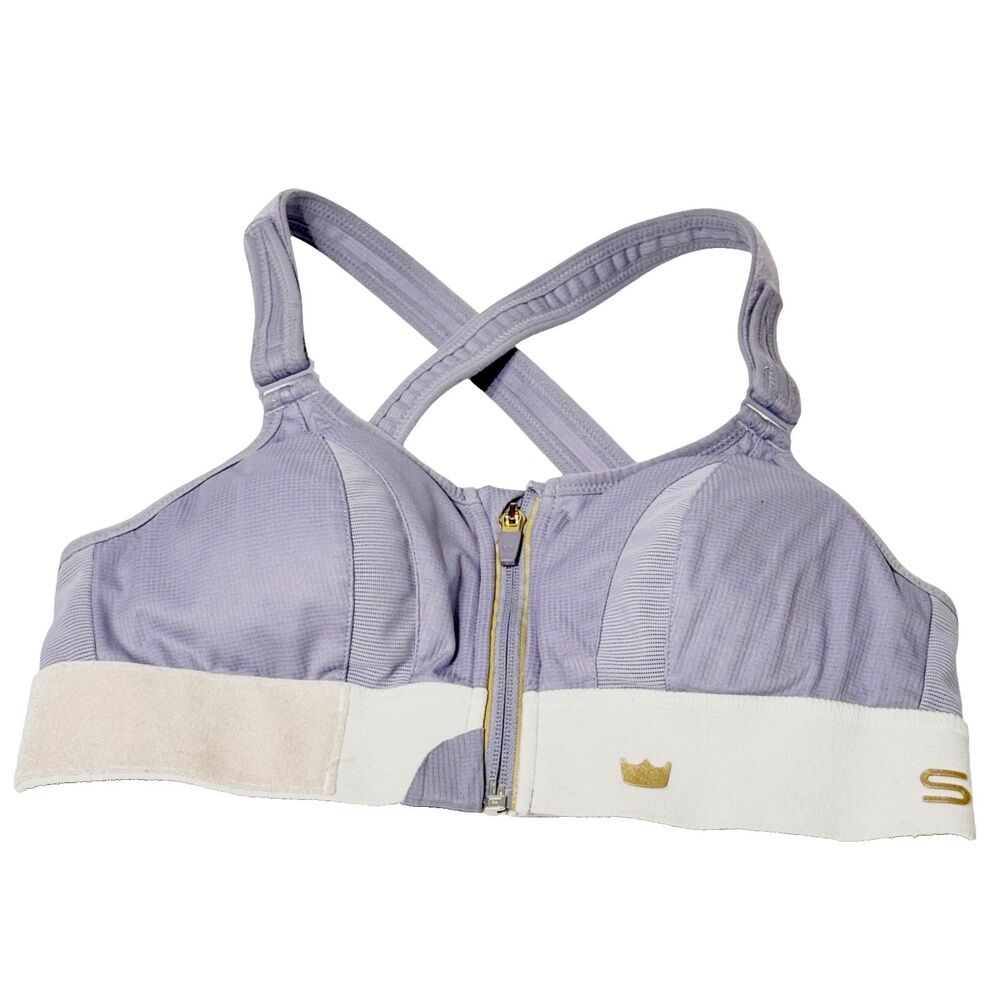 SHEFIT Ultimate Sports Bra High Impact Support Adjustable Muted Purple 27" Band